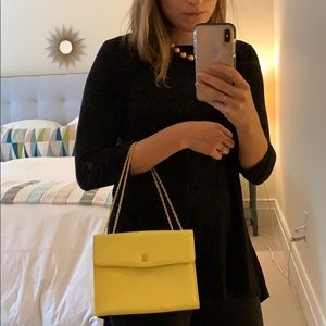 Adorable vintage yellow pocketbook